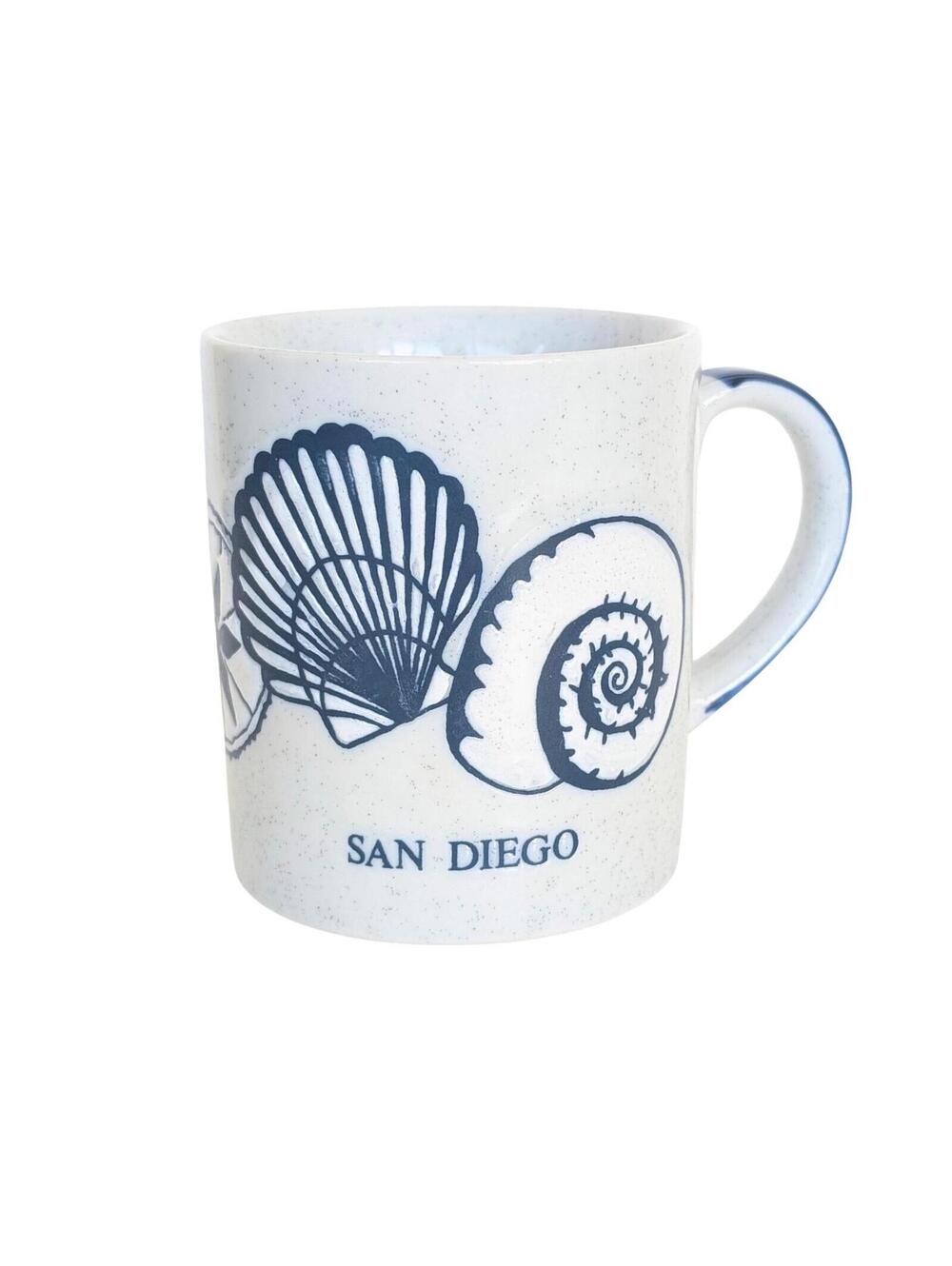 Vintage San Diego Coffee Mug with Seashells - Souvenir